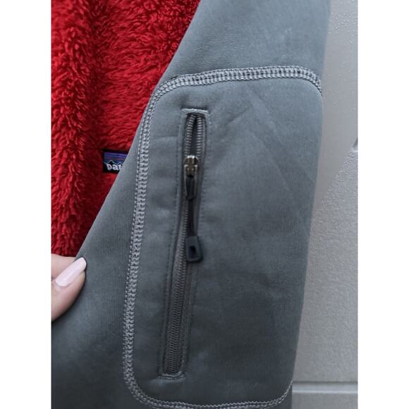 Patagonia Jacket Mens Large XL Red Zip Up Gorpcore Camping Hiking Sherp - Picture 7 of 13